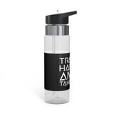 ThatXpression Fashion Fitness Train Hard and Takeover Sport Bottle, 20oz