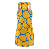 ThatXpression Fashion B2S Teal Gold Designer Tunic Racerback Dress