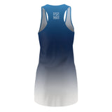 ThatXpression Fashion B2S Blue Gray Designer Tunic Racerback Dress