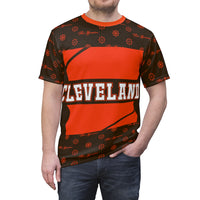 ThatXpression Elegance Men's Cleveland Orange Brown S13 Designer T-Shirt