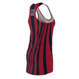 ThatXpression Fashion Navy Red Enlarged Savage Racerback Dress