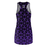 ThatXpression Fashion B2S Purple Black Designer Tunic Racerback Dress