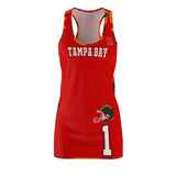 ThatXpression Fashion Tampa Bay Home Team Camo Racerback Jersey Dress