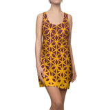 ThatXpression Fashion B2S Wine Gold Designer Tunic Racerback Dress