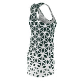 ThatXpression Fashion B2S Green White Designer Tunic Racerback Dress