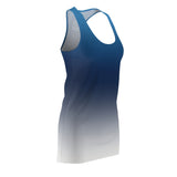 ThatXpression Fashion B2S Blue Gray Designer Tunic Racerback Dress