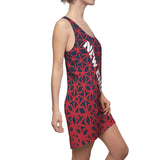 ThatXpression Fashion D'Cut Navy Red New England Designer Tunic Racerback