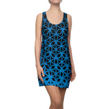 ThatXpression Fashion B2S Black Blue Designer Tunic Racerback Dress