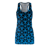 ThatXpression Fashion B2S Black Blue Designer Tunic Racerback Dress