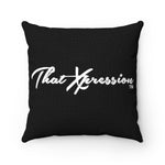 Train Hard And Takeover Black(CF) Square Pillow