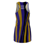 ThatXpression Fashion Navy Gold Enlarged Baltimore Racerback Dress
