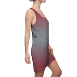 ThatXpression Fashion B2S Gray Red Designer Tunic Racerback Dress