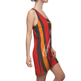 ThatXpression Fashion Pewter Orange Enlarged Tampa Bay Racerback Dress