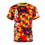ThatXpression Fashion Yellow Blue Red Ultimate Camo Themed Unisex T-shirt L0I7Y