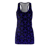 ThatXpression Fashion B2S Purple Black Designer Tunic Racerback Dress
