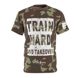 ThatXpression Fashion Train Hard & Takeover Camo Fists Unisex T-shirt CT73N