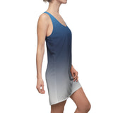 ThatXpression Fashion B2S Blue Gray Designer Tunic Racerback Dress