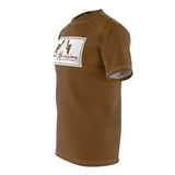 ThatXpression Fashion Thumbs Up Brown White Unisex T-Shirt CT73N