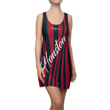 ThatXpression Fashion Navy Red Enlarged Houston Racerback Dress