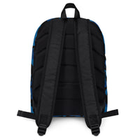 ThatXpression Fashion Blue Black Camo Themed Backpack