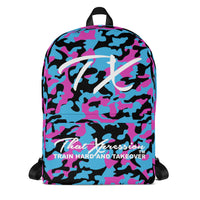 ThatXpression Tea Black Camo Themed Backpack