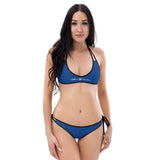 ThatXpression Fashion's Elegance Collection Royal and Tan Reversible Bikini