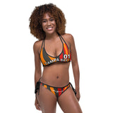 ThatXpression Reversible Tampa Bay Camo Striped Pewter Gold Jersey Bikini Swimsuit Set