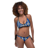 ThatXpression Reversible Dallas Camo Striped Black Red Jersey Bikini Swimsuit Set
