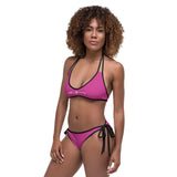 ThatXpression Fashion's Elegance Collection White and Tan Reversible Bikini
