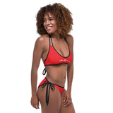ThatXpression Fashion's Elegance Collection Red and Tan Reversible Bikini