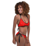 ThatXpression Fashion's Elegance Collection Red and Tan Reversible Bikini