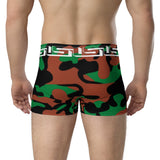 ThatXpression Fashion Boston Camo Themed Black Green Boxer Briefs