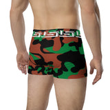 ThatXpression Fashion Boston Camo Themed Black Green Boxer Briefs