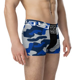 ThatXpression Fashion Dallas Camo Themed Blue Grey Boxer Briefs