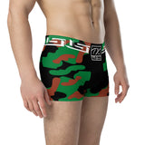 ThatXpression Fashion Boston Camo Themed Black Green Boxer Briefs