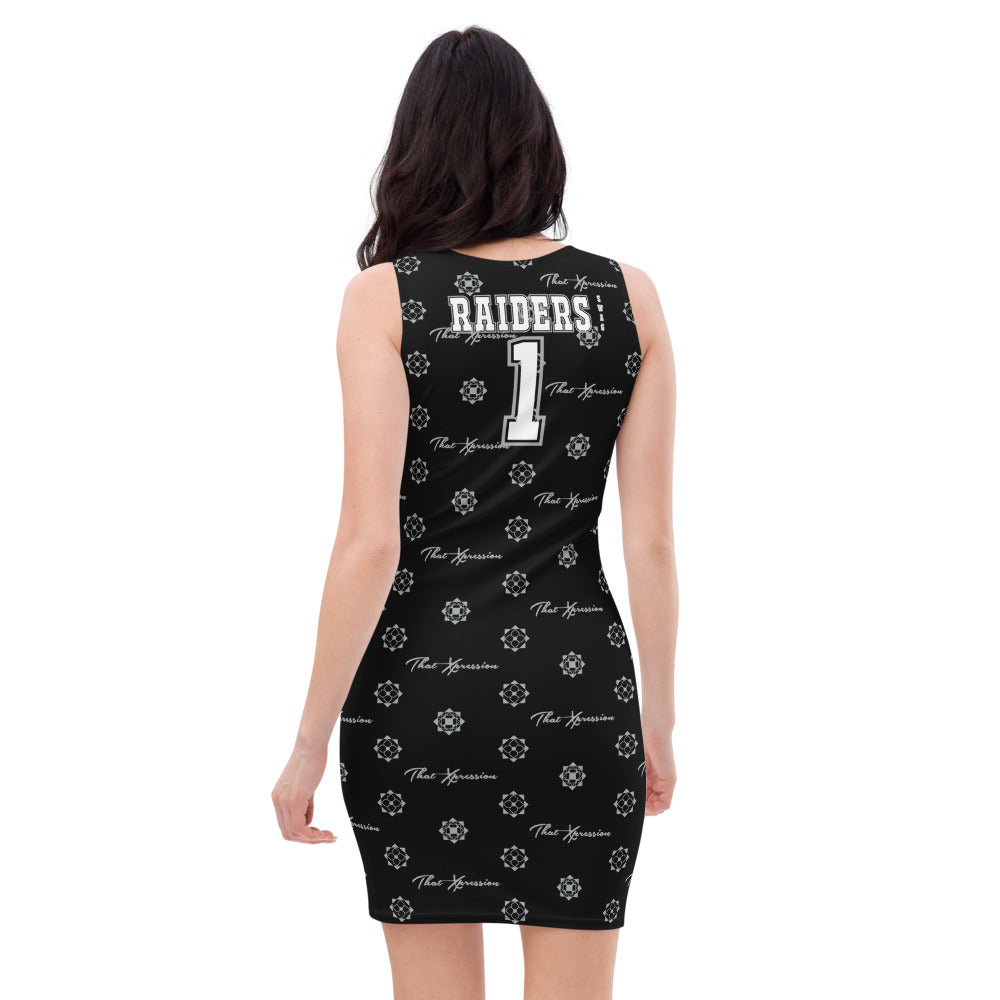 ThatXpression's Brand Appreciation Raiders Themed Racerback Dress ThatXpression's Brand Appreciation Raiders Themed Racerback Dress