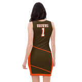 ThatXpression Fashion Browns Swag Themed Racerback Dress