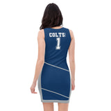 ThatXpression Fashion Colts Swag Themed Racerback Dress