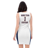 ThatXpression Home Team Chicago Jersey Themed Dress