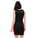 Queen'n Queen Of Spades Black Red 2 Toned Party Dress