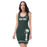 ThatXpression Fashion Fitness Jets Themed Super Fan Home Team Dress