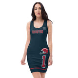 ThatXpression Houston Sports Themed Super Fan Fitted Dress