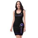 ThatXpression Fashion Fitness Designer His & Hers Baltimore Themed Superfan Fitted Dress