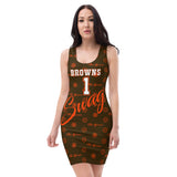 ThatXpression's Brand Appreciation Browns Themed Racerback Dress