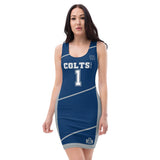 ThatXpression Fashion Colts Swag Themed Racerback Dress