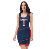 ThatXpression Fashion Patriots Swag Themed Racerback Dress