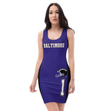 ThatXpression Home Team Baltimore Jersey Themed Dress
