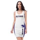 ThatXpression Home Team Baltimore Jersey Themed Dress