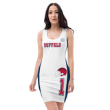 ThatXpression Home Team Buffalo Jersey Themed Dress