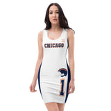 ThatXpression Home Team Chicago Jersey Themed Dress